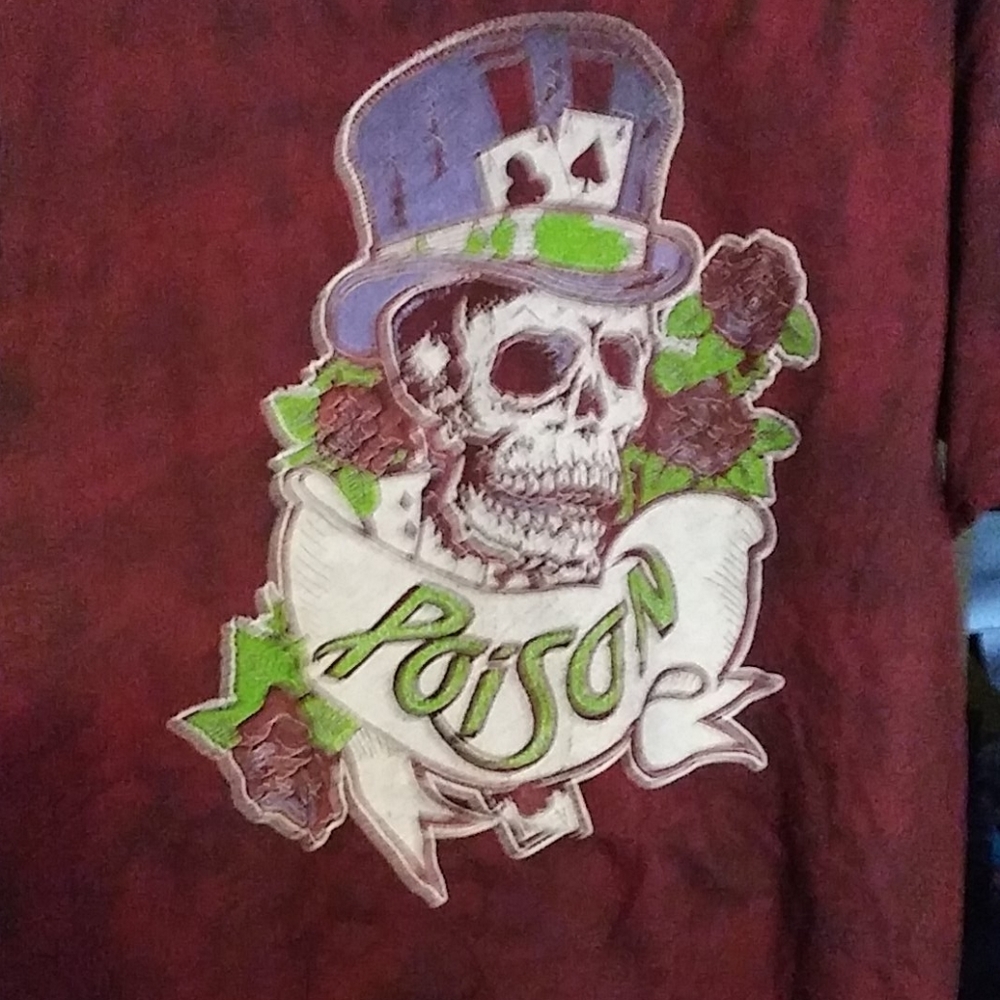Purple/black tie dye POISON T-shirt